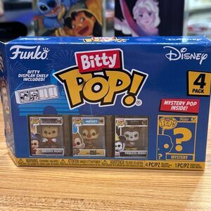 BittyPop! Disney 4-Pack Sorcerer Mickey, Dale, Princess Minnie & Mystery OpenBox
